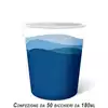 Foto articolo dell\'articolo BICCHIERE ACQUA IN CARTA DA 180 ML COLORATO ONDA BLU X 50 PZ