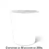 Foto articolo dell\'articolo BICCHIERE ACQUA IN CARTA DA 200 ML BIANCO X 50 PZ