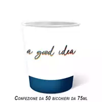 Foto articolo dell\'articolo BICCHIERE CAFFE' IN CARTA DA 75 ML BIANCO COFFEE ALWAYS X 50 PZ
