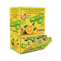 Foto articolo dell\'articolo CARAMELLE BIOLOGICHE ARANCIA E ZENZERO X 750 GR