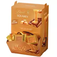 Foto articolo dell\'articolo EXPO LINDT SQUARES LATTE E CARAMELLO 1,2 KG