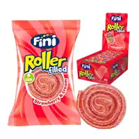 Foto articolo dell\'articolo FINI ROLLER FILLED RIPIENO FRAGOLA SC X 40 PZ