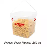 Foto articolo dell\'articolo FRENCH FRIES AL GUSTO DI PAPRIKA BARATTOLO 350 GR