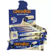 Foto articolo dell\'articolo GRENADE PROTEIN BAR WHITE OREO 18 PX X 35 GR