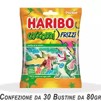 Foto articolo dell\'articolo HARIBO COCCODRI FRIZZI 30 PZ X 80 GR