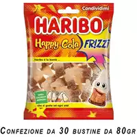 Foto articolo dell\'articolo HARIBO HAPPY COLA FRIZZI 30 PZ X 80 GR