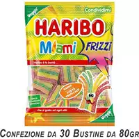 Foto articolo dell\'articolo HARIBO MIAMI FRIZZI 30 PZ X 80 GR