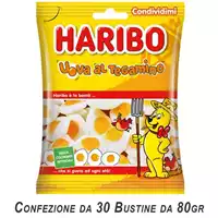 Foto articolo dell\'articolo HARIBO UOVA AL TEGAMINO 30 PZ X 80 GR