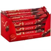 Foto articolo dell\'articolo LINDOR SNACK BARRETTA AL LATTE 24 PZ X 38 GR