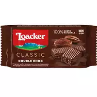 Foto articolo dell\'articolo LOACKER WAFER DOULBE CHOC 25 PZ X 45 GR