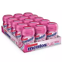 Foto articolo dell\'articolo MENTOS PURE FRESH NANO BOTTLE BUBBLE MINT SENZA ZUCCHERO SC X 15 PZ