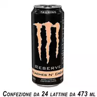 Foto articolo dell\'articolo MONSTER RESERVE PEACHES N' CREME 24 PZ X 473 ML 