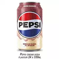 Foto articolo dell\'articolo PEPSI CREAM SODA 24 PZ X 330 ML