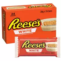 Foto articolo dell\'articolo REESE'S WHITE 2 WHITE CREME & PEANUT BUTTER CUPS 24 PZ X 39,5 GR