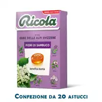 Foto articolo dell\'articolo RICOLA FIORI DI SAMBUCO SENZA ZUCCHERO ASTUCCIO X 20 PZ