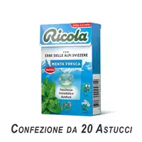 Foto articolo dell\'articolo RICOLA MENTA FRESCA SENZA ZUCCHERO ASTUCCIO X 20 PZ