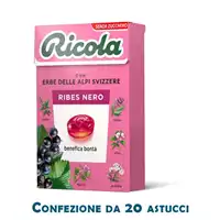 Foto articolo dell\'articolo RICOLA RIBES NERO SENZA ZUCCHERO ASTUCCIO X 20 PZ