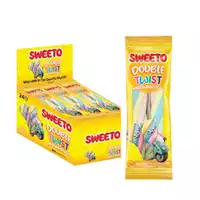 Foto articolo dell\'articolo SWEETO DOUBLE TWIST MARSHMALLOW 24 PZ X 23 GR
