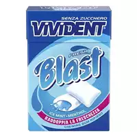 Foto articolo dell\'articolo VIVIDENT BLAST BLU SENZA ZUCCHERO ASTUCCIO X 20 PZ