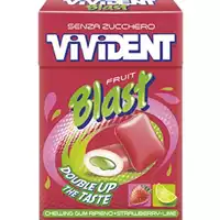 Foto articolo dell\'articolo VIVIDENT BLAST FRUIT SENZA ZUCCHERO ASTUCCIO X 20 PZ