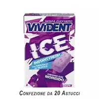 Foto articolo dell\'articolo VIVIDENT ICE GRAPE SENZA ZUCCHERO ASTUCCIO X 20 PZ