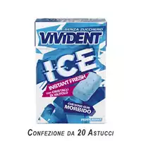 Foto articolo dell\'articolo VIVIDENT ICE PEPPERMINT SENZA ZUCCHERO ASTUCCIO X 20 PZ